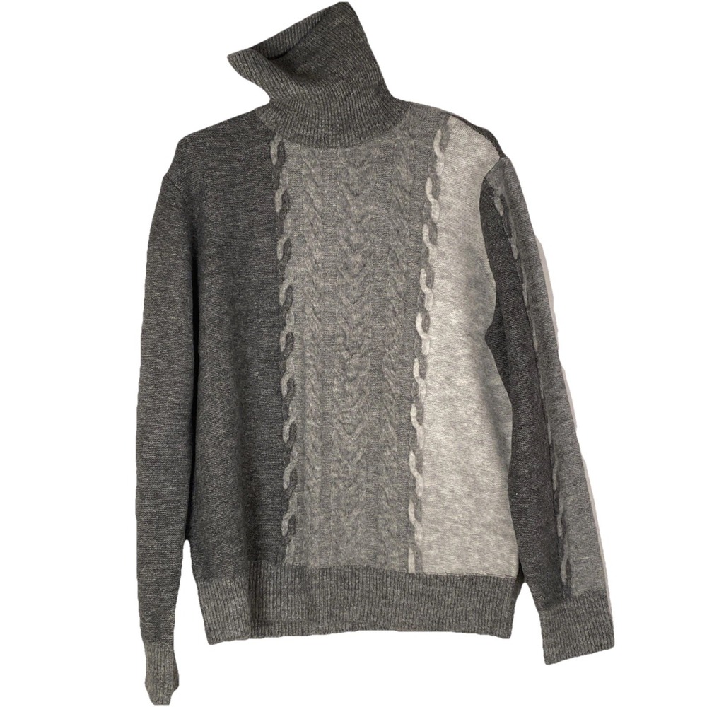 Paisley& Gray Tri Gray Turtle Neck Sweater  XL‎